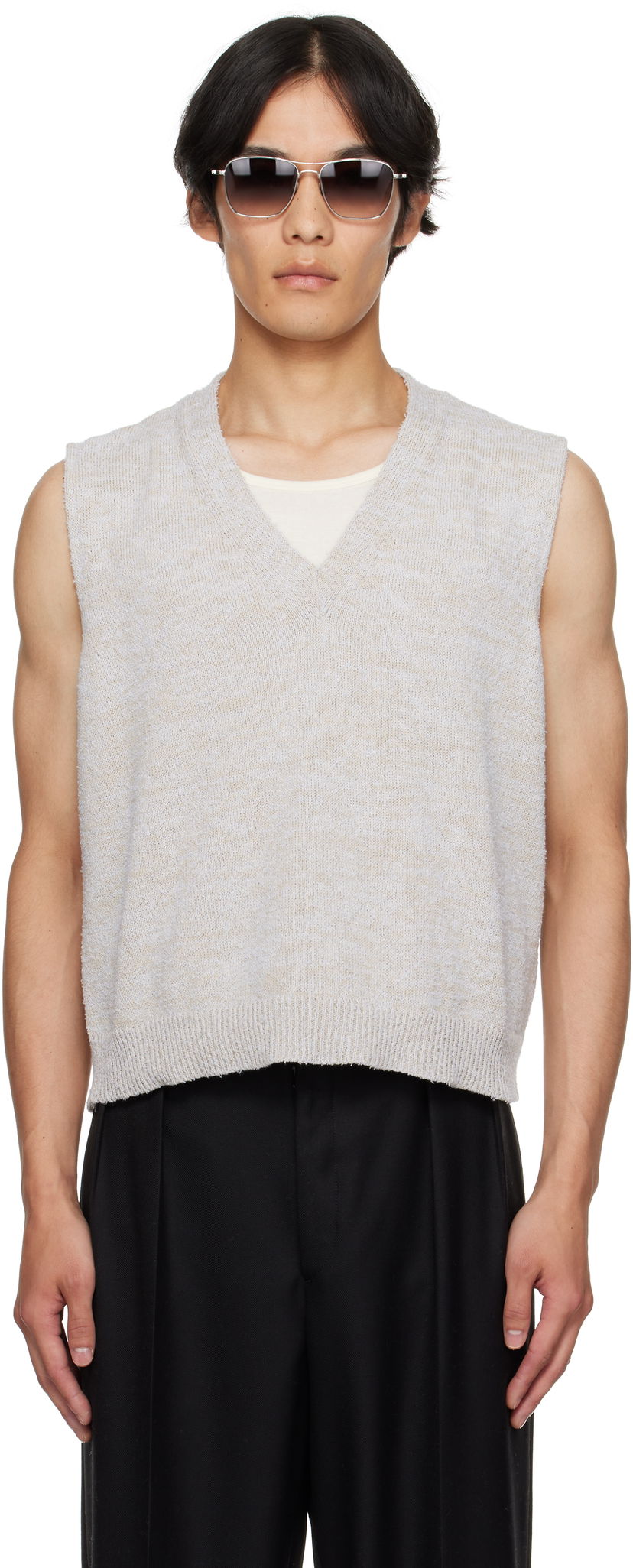 Prsluk Maison Margiela Maison Margiela Knit Vest Bež | S50FB0115 M13152
