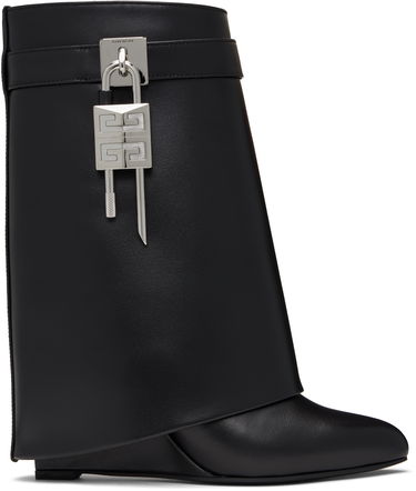 Tenisice i cipele Givenchy Givenchy Shark Lock Wedge Ankle Boots Crna | BE602RE147001, 0