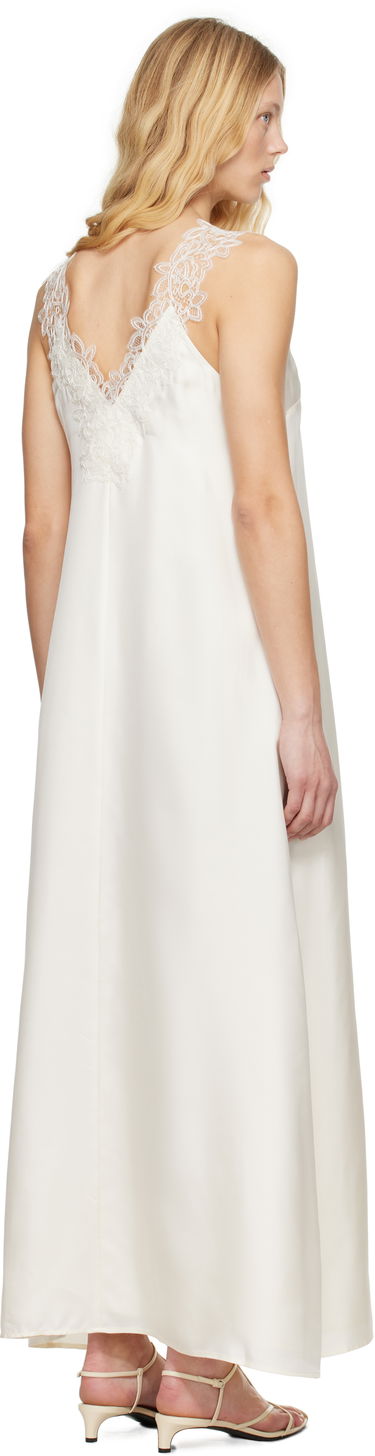 Haljina Róhe Rohe Silk Lace Maxi Dress Bijela | 415-33-256, 2