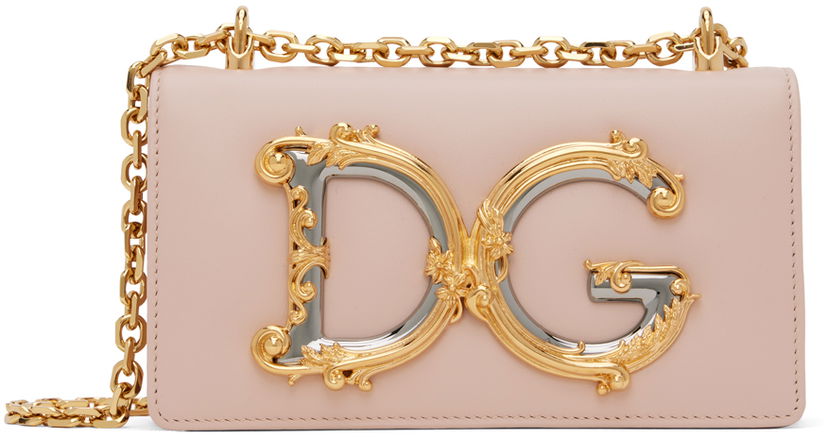 Torba za rame Dolce & Gabbana Pink 'DG' Shoulder Bag Ružičasta | BI1416 AW070