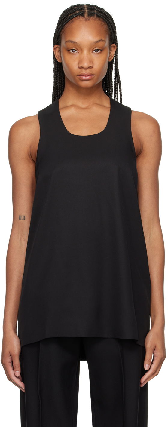 Majica bez rukava Fear of God Black Double Layer Tank Top Crna | FG850-405SIW