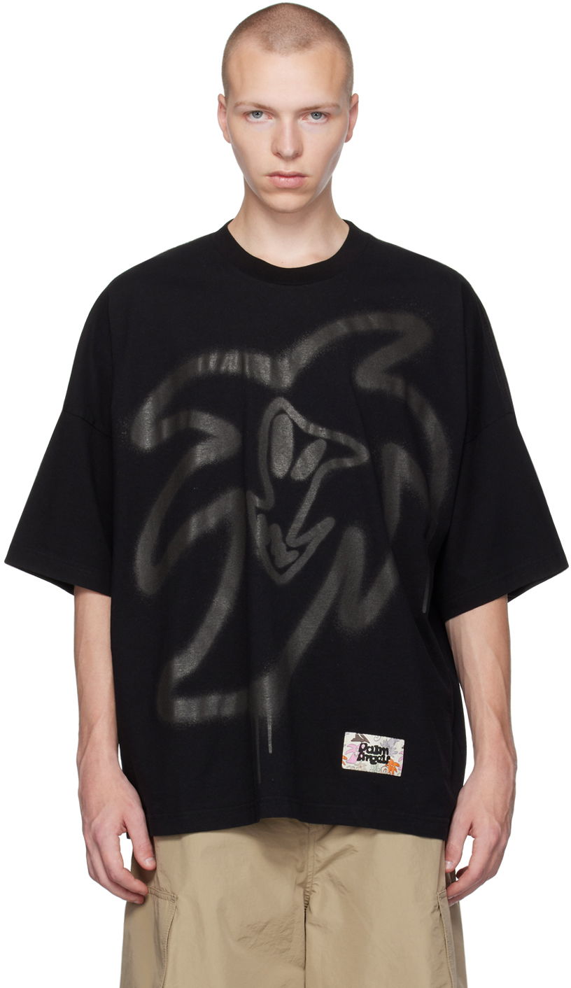 Majica kratkih rukava Palm Angels Black Hunter Crna | PMAA041E23JER0011010