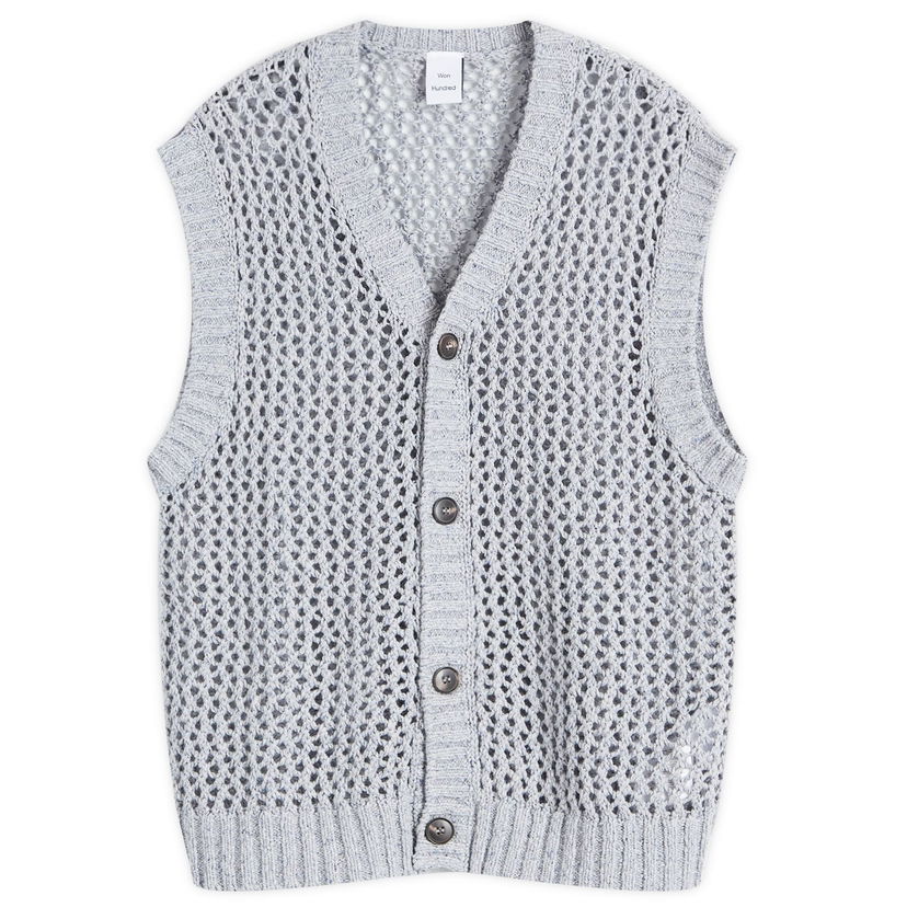 Džemper Won Hundred Won Hundred Lionel Knit Vest Siva | 3535-11101