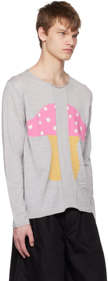 Džemper Comme des Garçons Comme des Garçons Shirt Brett Westfall Edition Mushroom Intarsia Sweater Siva | FK-N003-051, 1