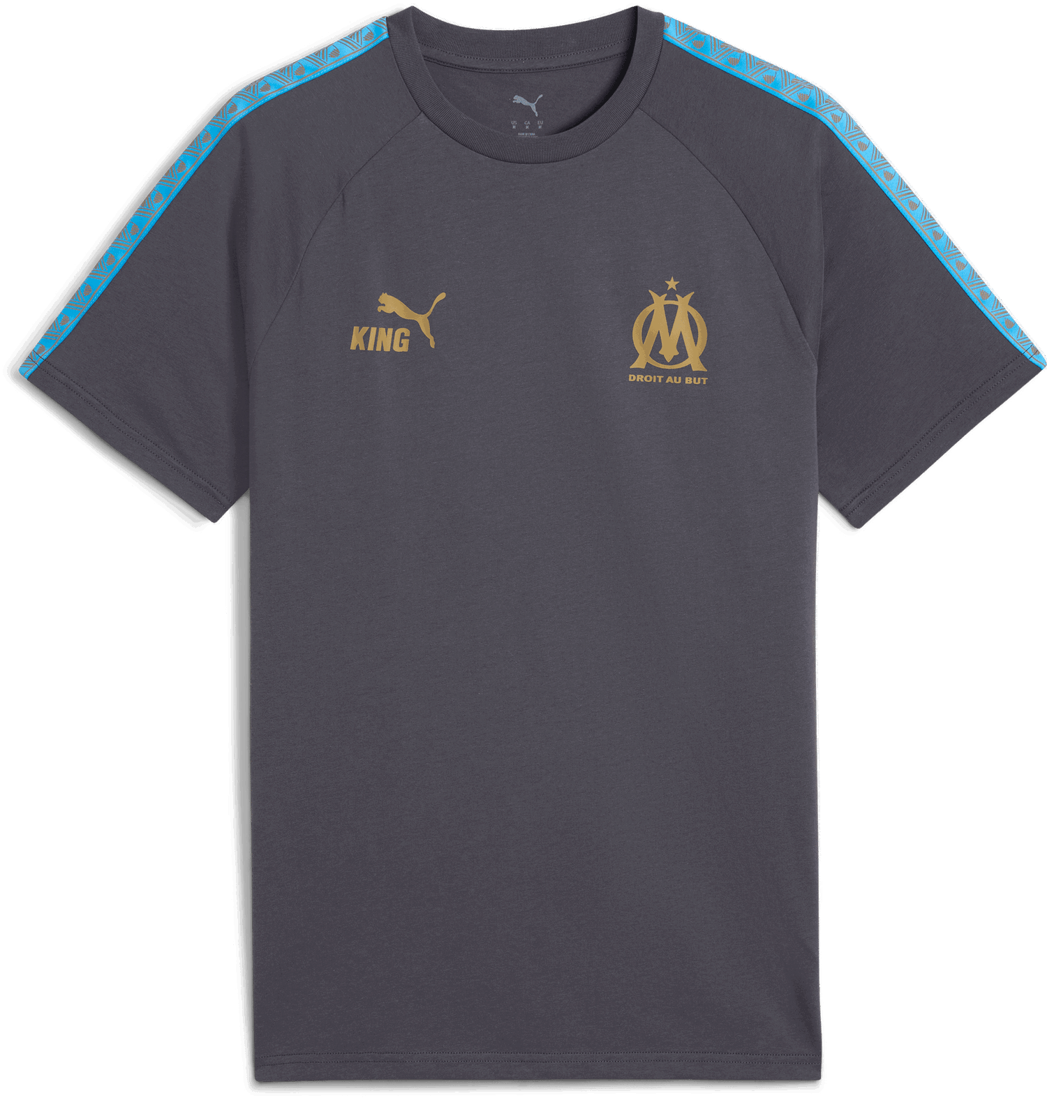 Majica kratkih rukava Puma Olympique de Marseille KING T-Shirt Siva | 781588-19, 0