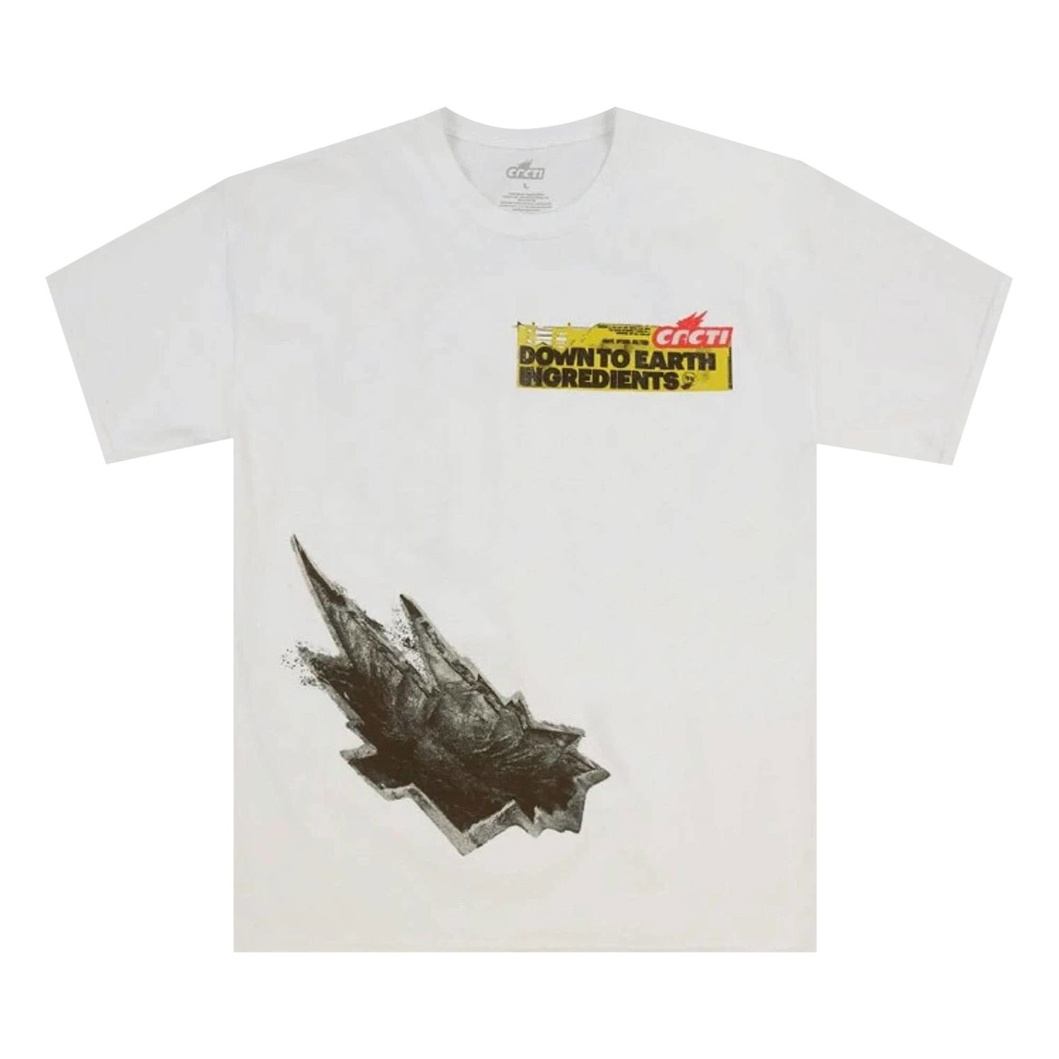 Majica kratkih rukava Cactus Jack by Travis Scott Brace For Impact Tee Bijela | CACT SS13 WHIT, 1