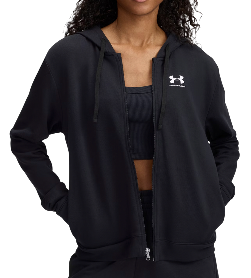 Dukserice Under Armour Rival Terry Full-Zip Hoodie Crna | 6005509-001
