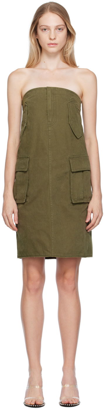 Haljina We11done We11done Cargo Midi Skirt Zelena | WD-OP3-23-175-W-KK