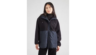 Jakna Irie Daily Arctik Hooded Fleece Long Jacket Tamnoplava | 965D111-700, 2