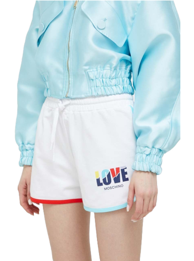 Kratke hlače Moschino Love High Waist Shorts Bijela | W.1.641.01.E.2340