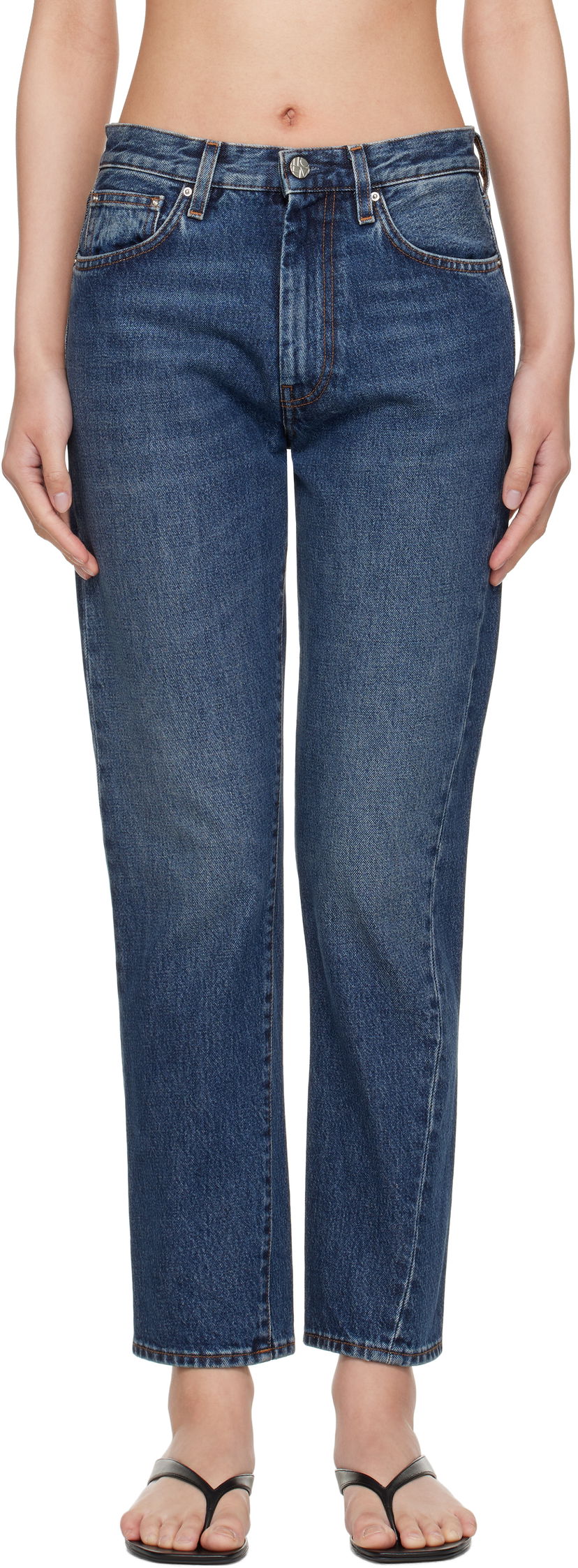 Jeans TOTEME TOTEME Twisted Seam Jeans Plava | 221-232-741
