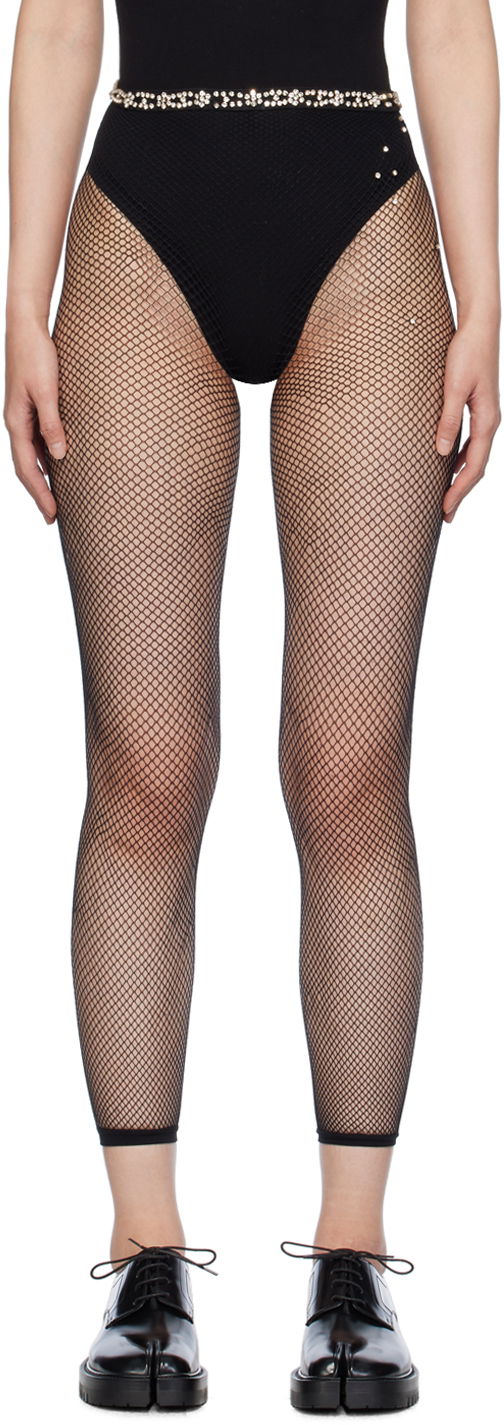 Čarape Maison Margiela Net Tights Crna | S51TL0058 M20001