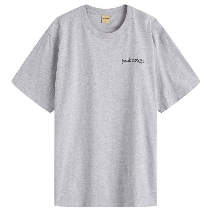 Majica kratkih rukava Fucking Awesome A Broken System T-Shirt Grey Heather Siva | FA2029-GRY
