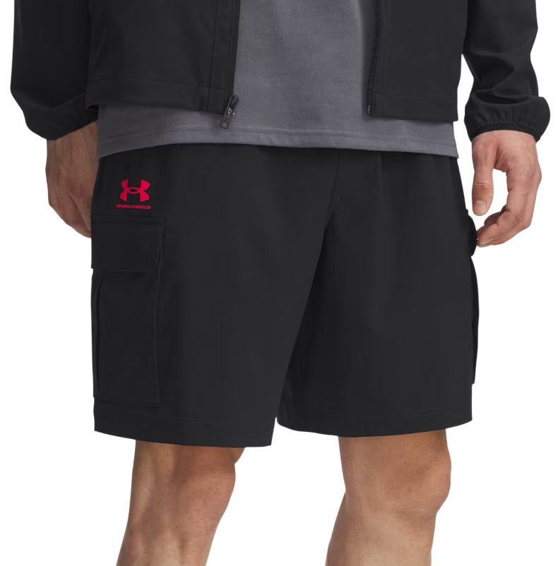 Kratke hlače Under Armour Vibe Woven Cargo Short Crna | 1386560-002