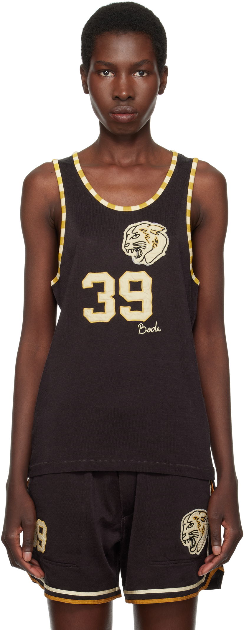 Majica bez rukava Bode Bode Bobcat Singlet Tank Top Crna | MRS25CS037