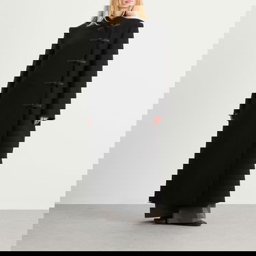 Kaputi Róhe Mandarin Wool Coat Crna | 417-10-064, 4