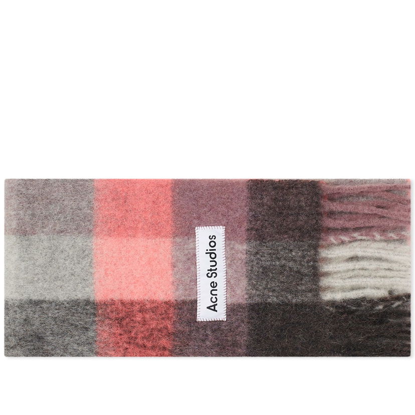 Šal Acne Studios Vally Check Scarf Ružičasta | CA0084-DL3