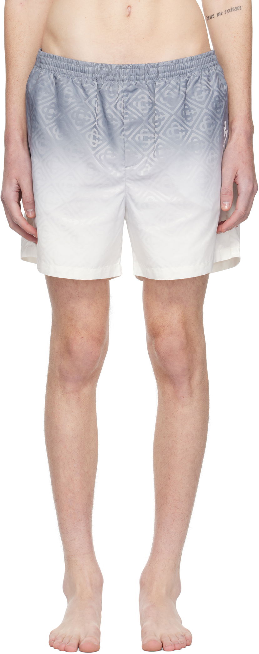 Kupaći kostimi Casablanca Printed Swim Shorts Bijela | MPS25-TR-224-02