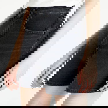 Kratke hlače Tommy Hilfiger Mom Denim Shorts Crna | DW0DW15599 1BZ, 2