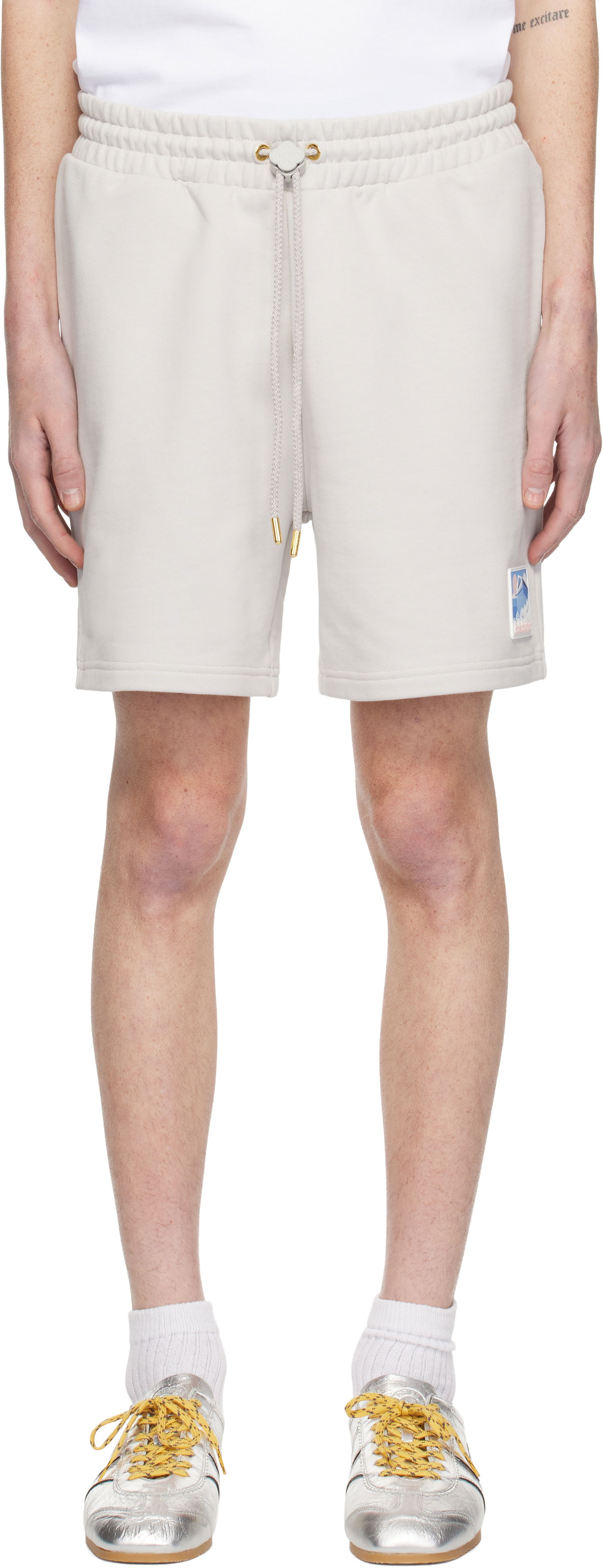 Kratke hlače Casablanca Temple Graphic Shorts Siva | MPS25-JTR-003-02, 0