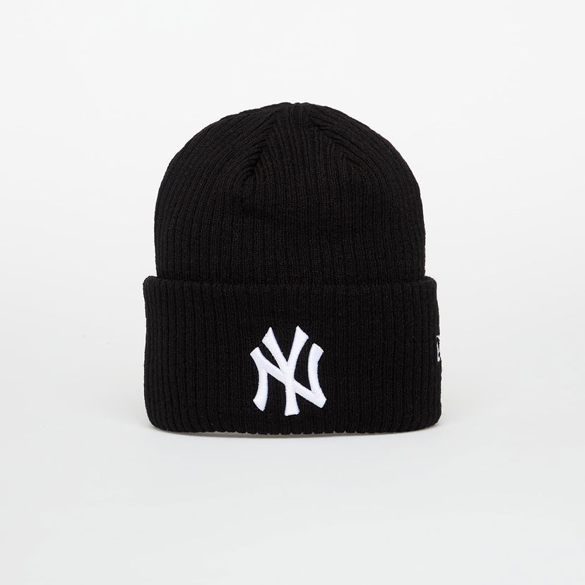 Kapica New Era Knit Medium MLB Wide Cuff Beanie New York Yankees Crna | 60691072