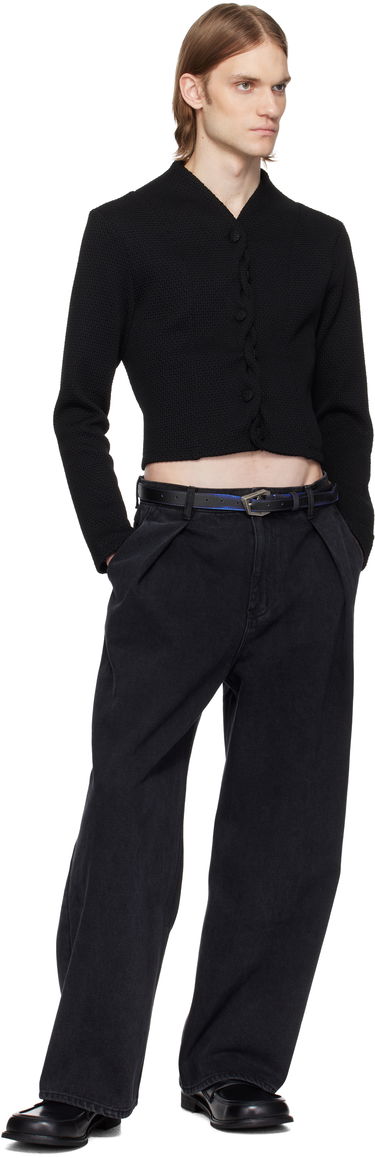 Džemper ADER ERROR ADER error Cropped Cable Knit Cardigan Crna | BO01SSKT0702BK, 3