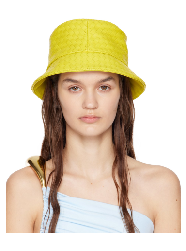 Šešir Bottega Veneta Intrecciato Bucket Hat Žuta | 734270 VZQO5
