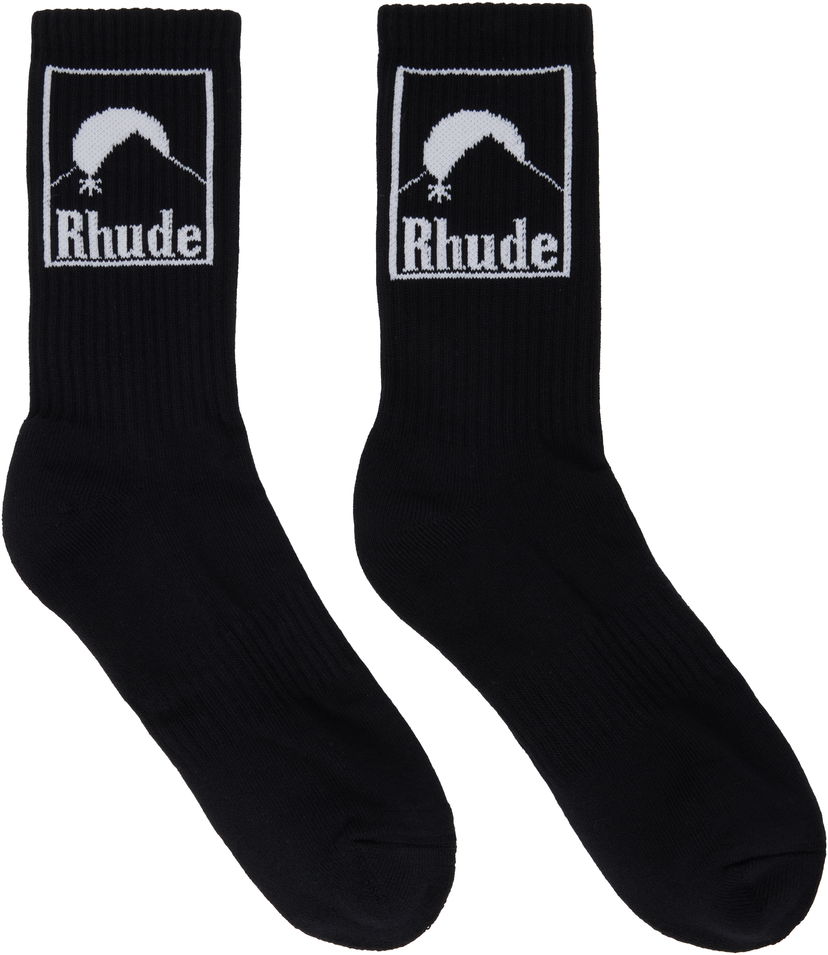 Čarape Rhude Rhude Moonlight Badge Socks Crna | RHPS25SO06117