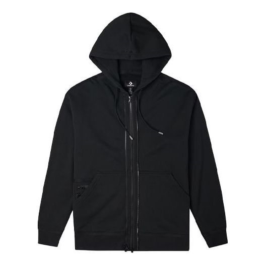 Dukserice Converse Converse Full-Zip Hoodie Crna | 10022002-A01