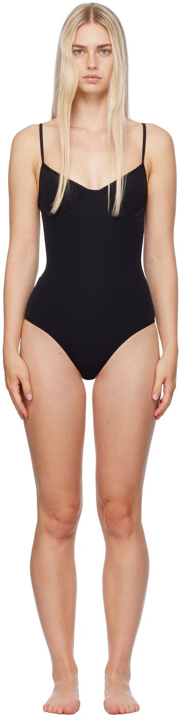 Kupaći kostimi TOTEME Half-Cup One Piece Swimsuit Crna | 243-WRW3272-FB0097