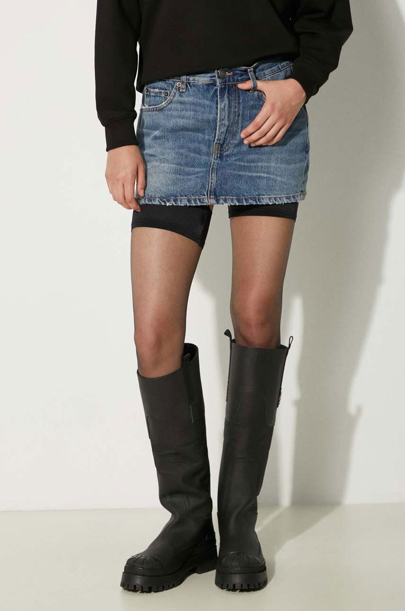 Suknja Fiorucci Denim Mini Skirt Plava | W01FPDSK077DN01DN02