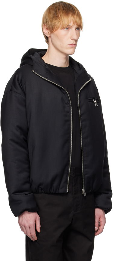 Jakna HELIOT EMIL Haptic Tailored Hooded Jacket Crna | SS25_M_02_153_BLK01, 1