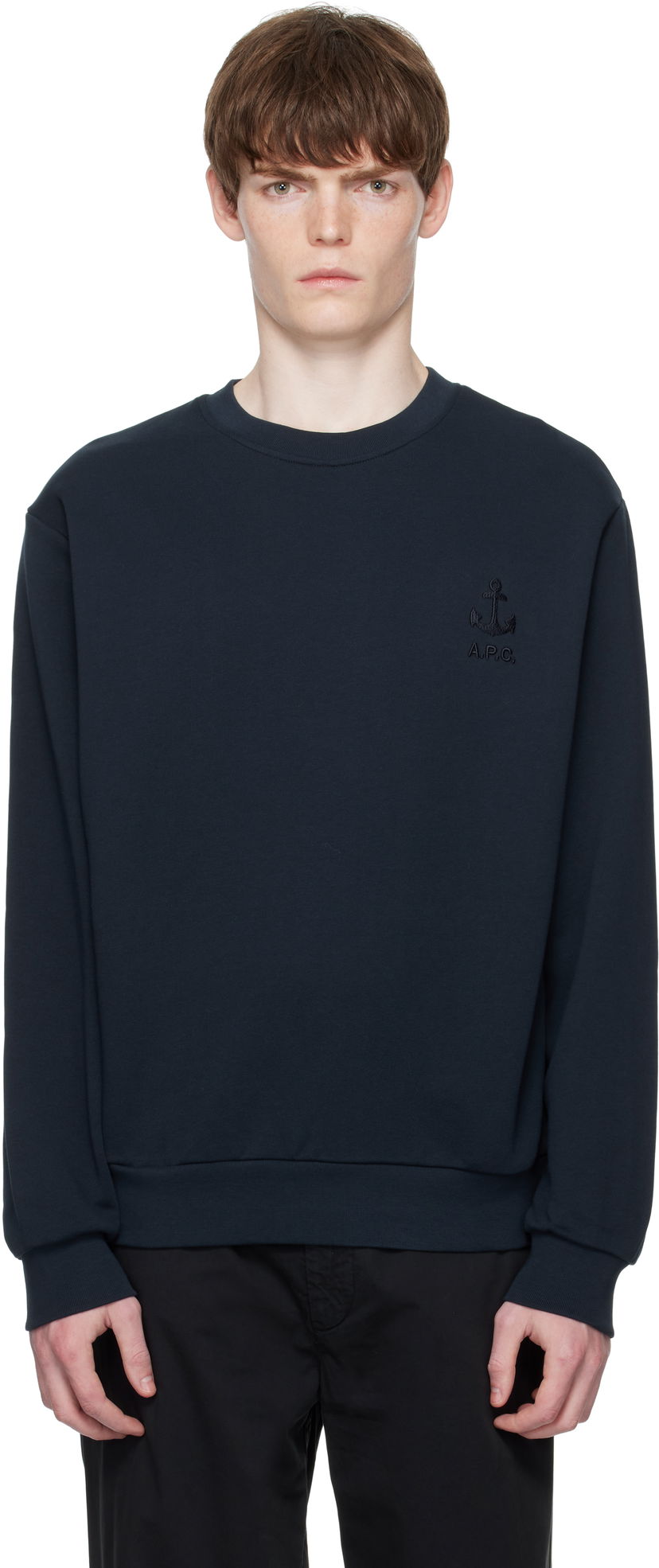 Dukserice A.P.C. A.P.C. James Sweatshirt Tamnoplava | COHBY-H27983