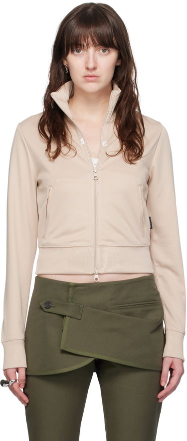 Jakna Courrèges Courrèges Zip Track Jacket Bež | 124JVE010JS0091, 0