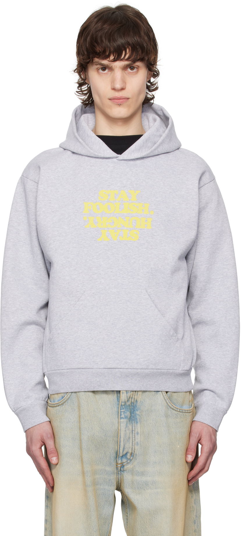 Dukserice Coperni Coperni 'Stay Foolish' Print Hoodie Siva | COPJS15F5010PMEN