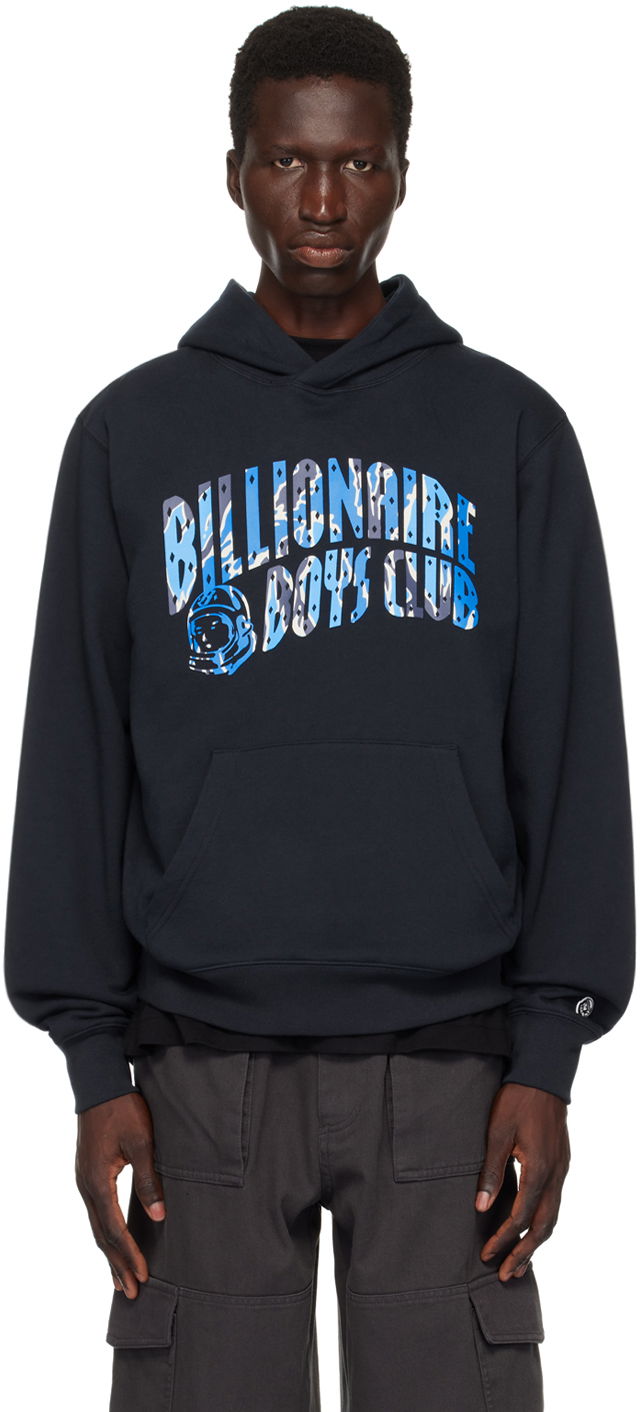 Dukserice BILLIONAIRE BOYS CLUB Camo Arch Logo Hoodie Tamnoplava | B24231
