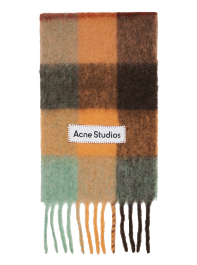 Šal Acne Studios Check Scarf Narančasta | CA0084-