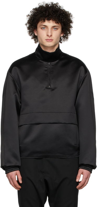 Dukserice We11done We11done Half-Zip Mock Neck Polyester Anorak Crna | WD-JK1-22-075-M-BK, 0