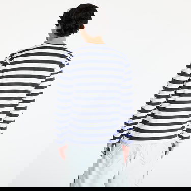 Majica kratkih rukava Comme des Garçons Comme des Garçons PLAY Stripe Emblem Long Sleeve T-Shirt with Rhinestone Tamnoplava | AX-T805 NAVYxWHITE, 3