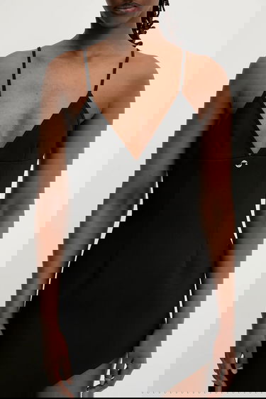 Haljina Coperni Coperni Tailored Asymmetric Mini Dress Crna | COPR187F3004, 4