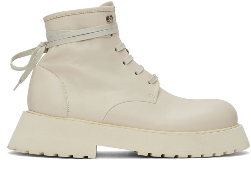 Odjeća Marsèll Marsèll Micarro Lace-Up Ankle Boots Bež | MM4186 093 180
