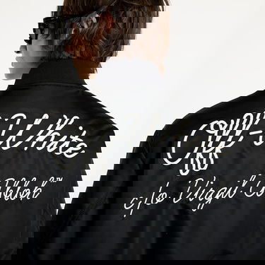 Bomber jakna Off-White Script Nyl Varsity Bomber Jacket Crna | OMEH05EC99FAB0011001, 5