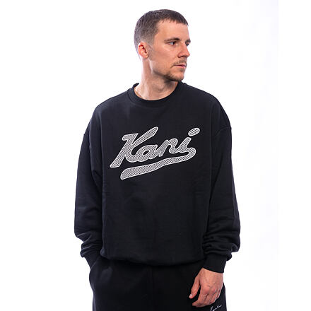 Dukserice Karl Kani Karl Kani Varsity Palm Oversized Crewneck Sweatshirt Crna | KKPD00005661