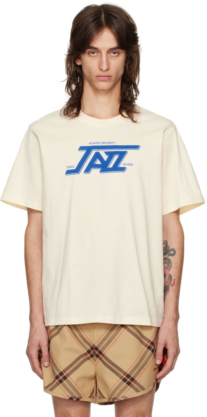Majica kratkih rukava Wales Bonner Howard University 'Jazz' Print T-shirt Bijela | UA24JE29-JE08-099