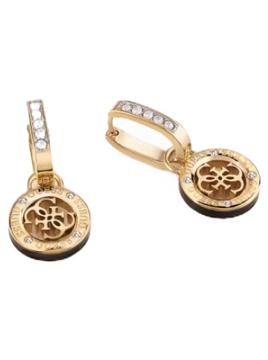 Naušnice GUESS "4G Loop” Earrings Metalik | JUBE02286JW