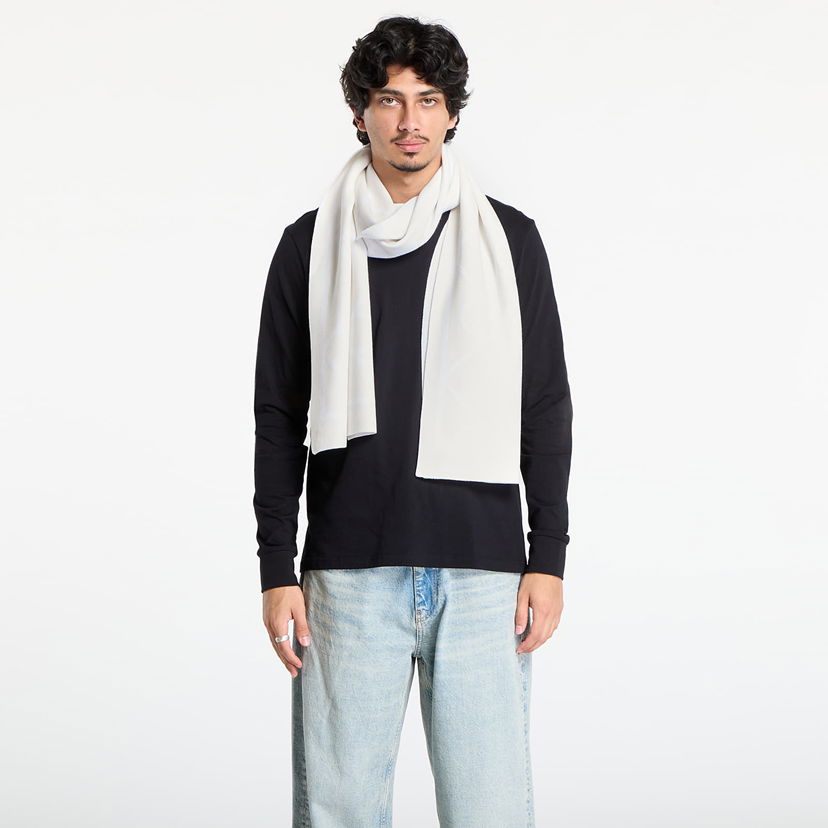 Šal CALVIN KLEIN Calvin Klein Emblem Aop Fine Scarf Bijela | LV04D8051G FUP