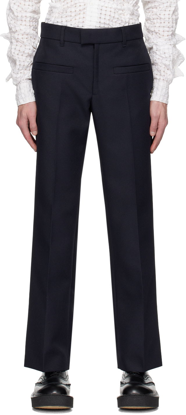 Hlače Courrèges Courrèges Creased Trousers Tamnoplava | 123CPA111PL0056