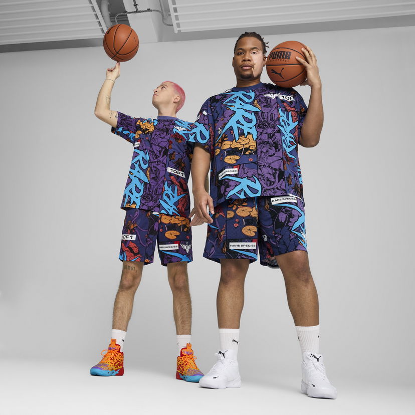 Kratke hlače Puma Melo Phoenix Basketball Shorts Ljubičasta | 630689_01