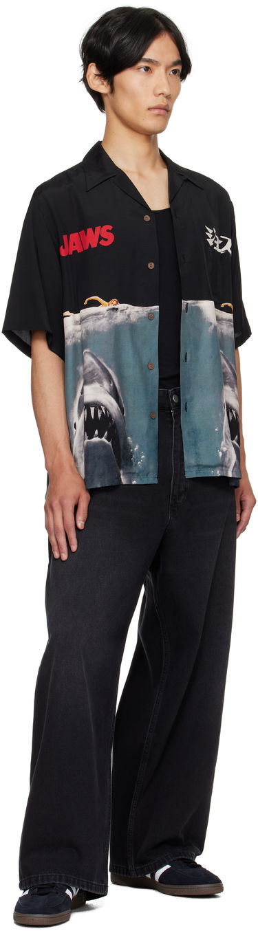 Košulja WACKO MARIA WACKO MARIA 'Jaws' Short Sleeve Shirt Crna | JAWS-WM-HI01, 3