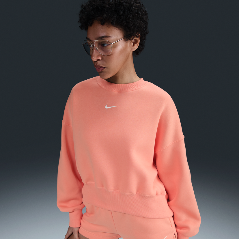 Džemper Nike Sportswear Phoenix Fleece Crewneck Sweatshirt Narančasta | DQ5761-844